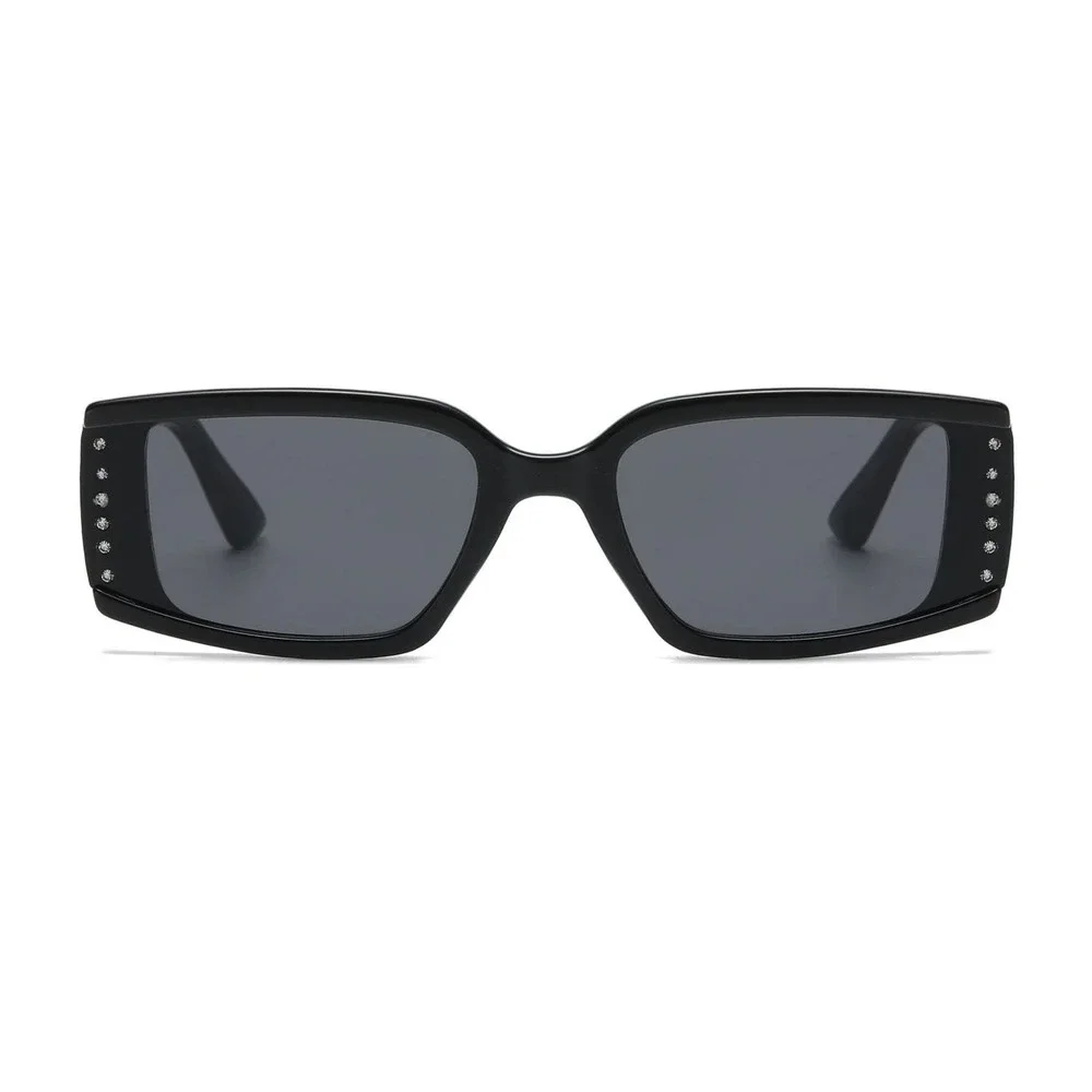Black Sunglasses Women Retro Square Shades Chic Retro Glam Streetwear Cyber 2026